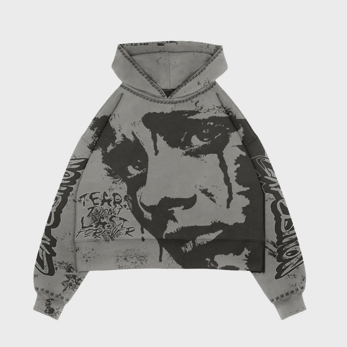 Expedition Fear Don't Last Forever Hoodie- Grey Washed