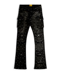 GFTD ‘Dagger’ Stacked Denims- Blk Wash