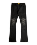 GFTD ‘Luke’ Waxed Stacked Denims- Blk