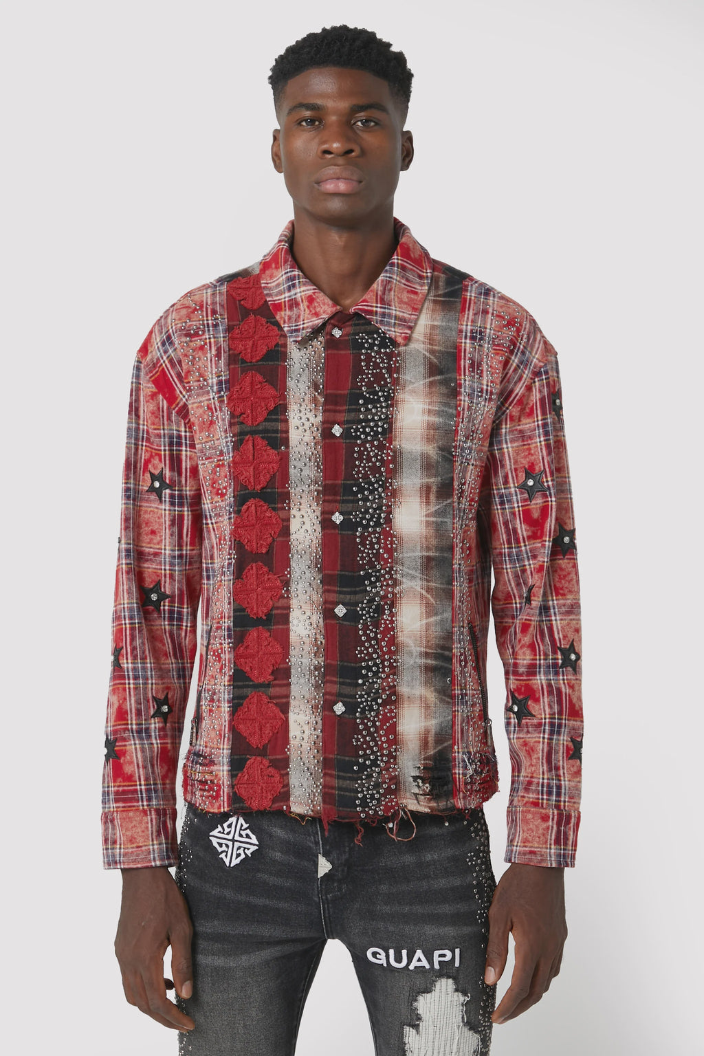 Guapi BLOOD RED PATCH FLANNEL