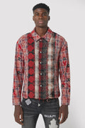 Guapi BLOOD RED PATCH FLANNEL