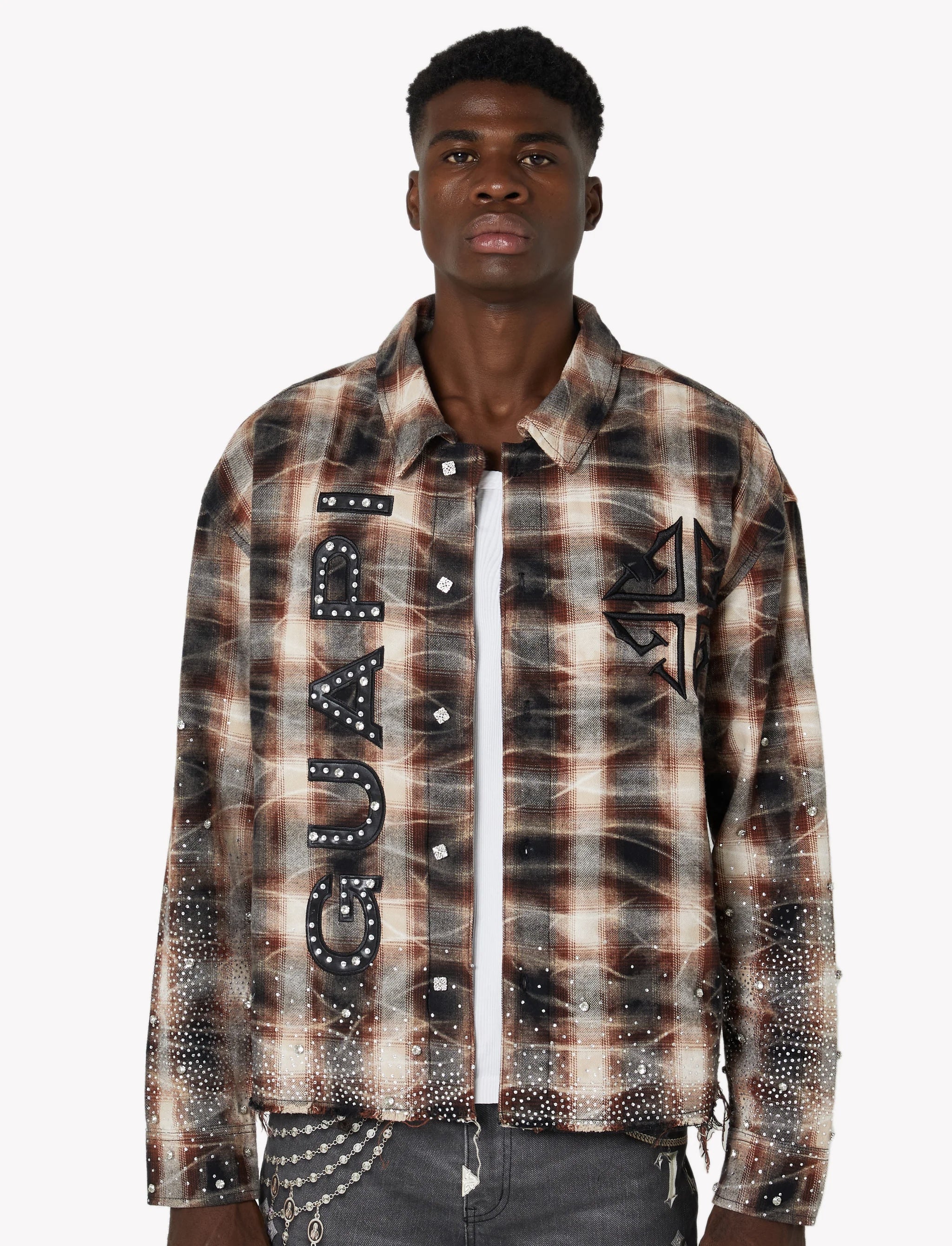 Guapi MOCHA RHINESTONE FLANNEL