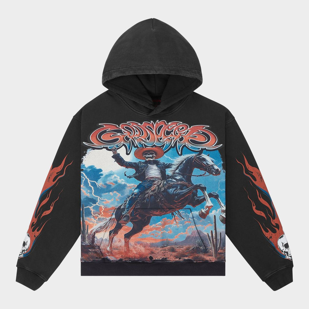 Godspeed Best Western Hoodie- Black Wash