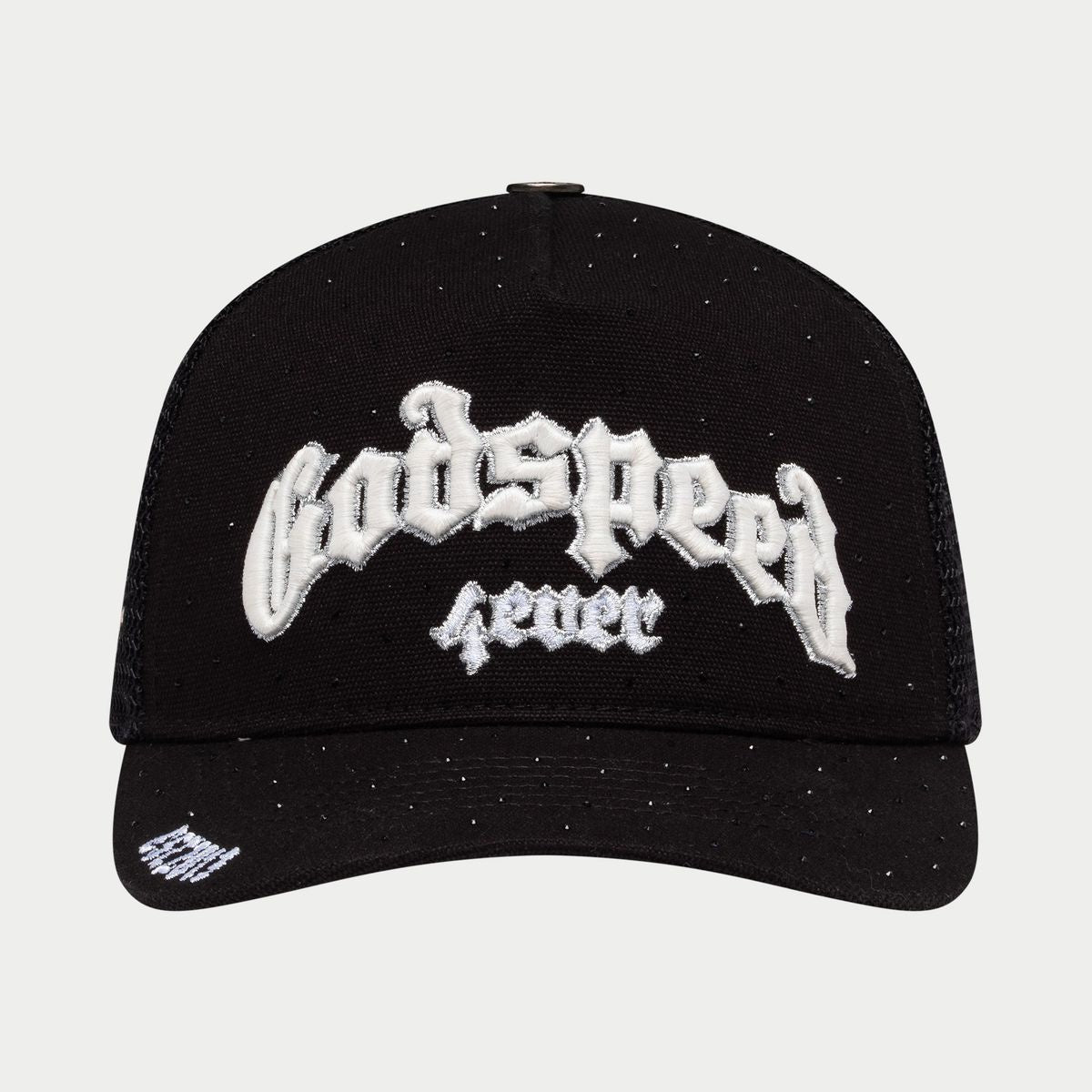 GS Rhinestone Forever Trucker Hat- Black/White