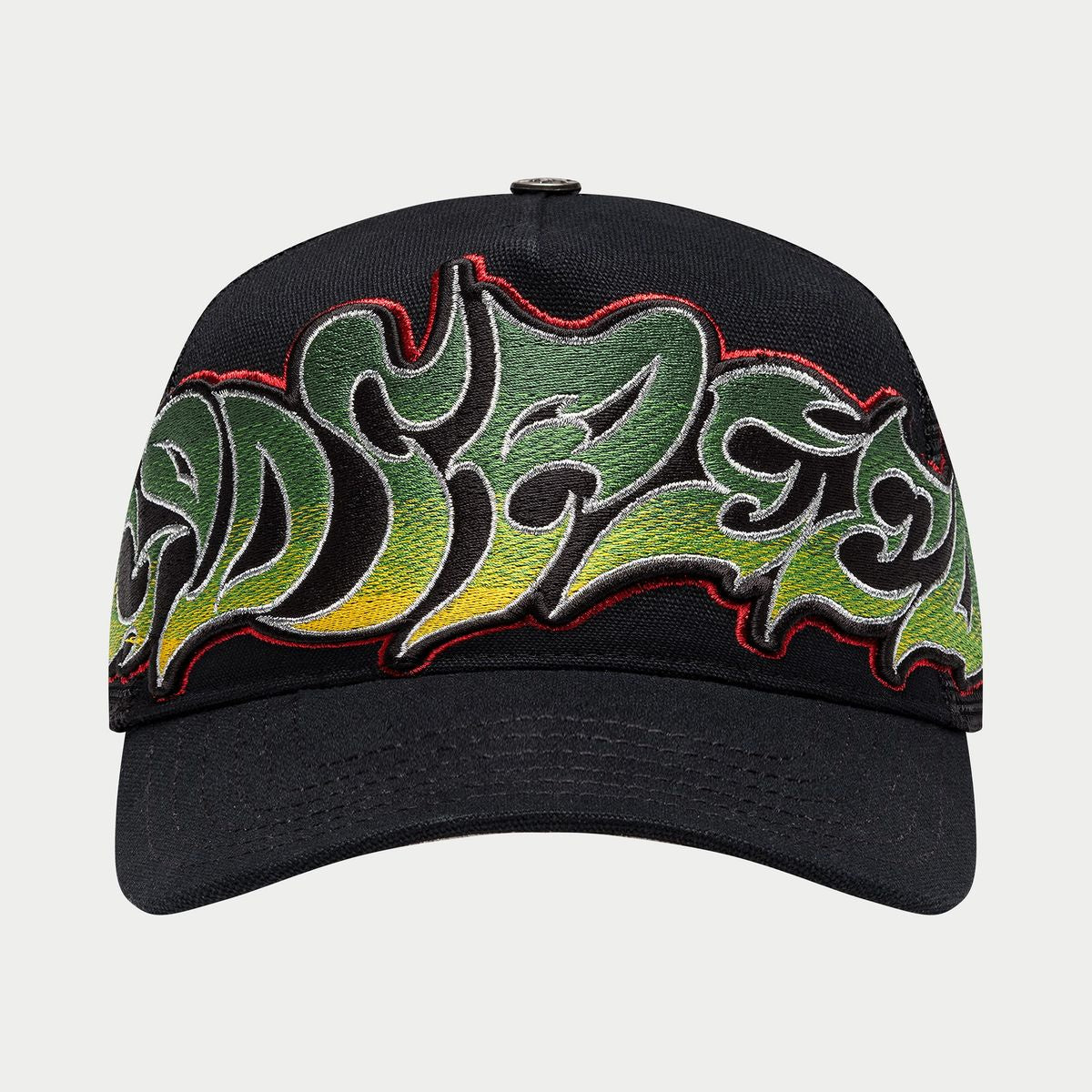 Godspeed Neo Trucker Hat- Black/Yellow/Red