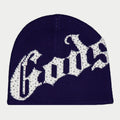 Godspeed OG Logo Studded Beanie- Navy/White