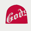 Godspeed OG Logo Studded Beanie- Red/White