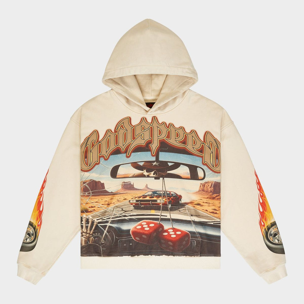 Godspeed On The Run II Hoodie- Bone