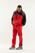 Kindred Track Suit With Rhinestone- Red/Black