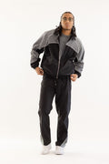 Kindred Track Suit With Rhinestone- Black/Grey