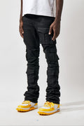 Kindred Coated Stack Jeans- Blk