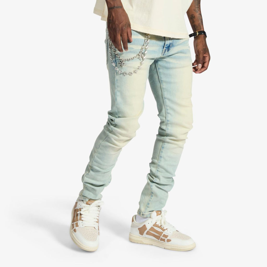 Melee ‘Milky Way’ Skinny Jeans - Cream Cloud