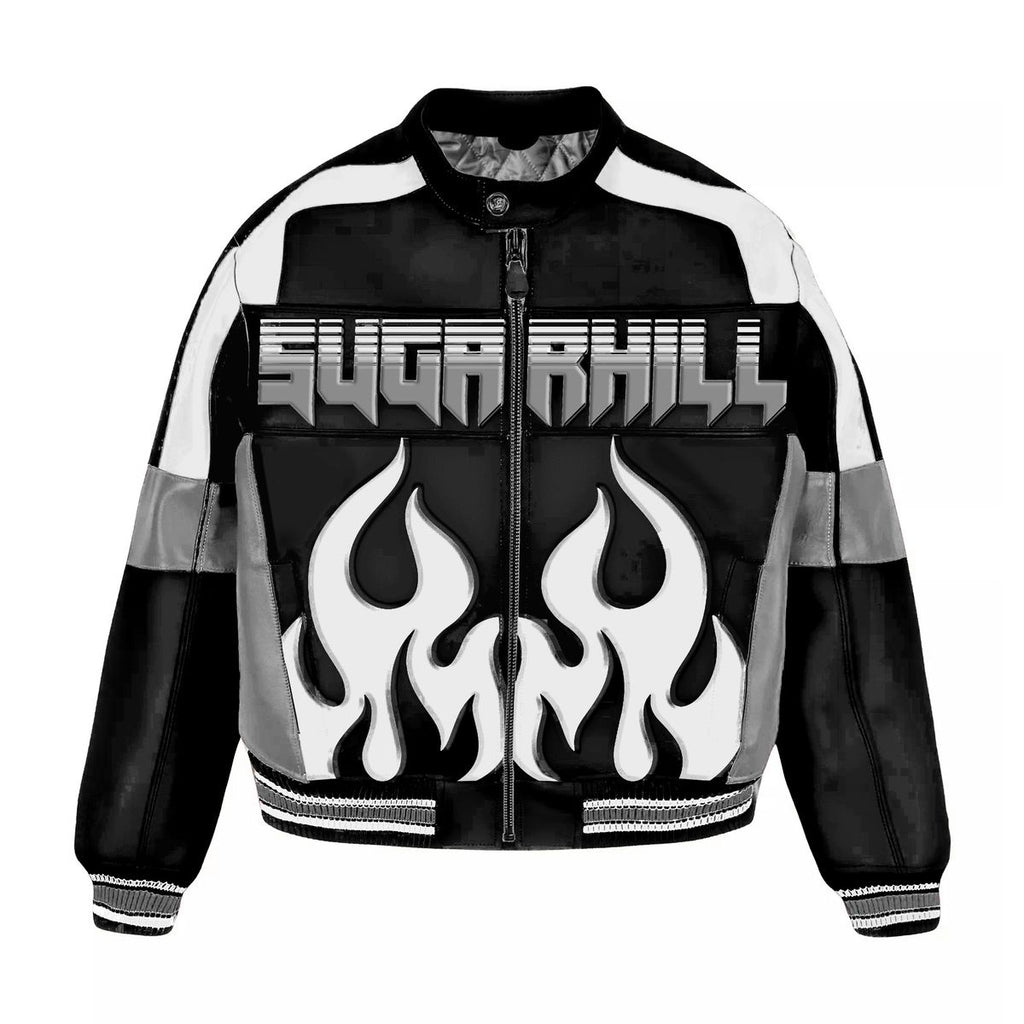 Sugarhill “Alchemy” Racer Jacket- Black/White