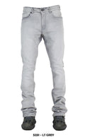 Focus Stacked Jeans - LT Grey