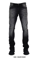 Focus Stacked Jeans - Black Wash
