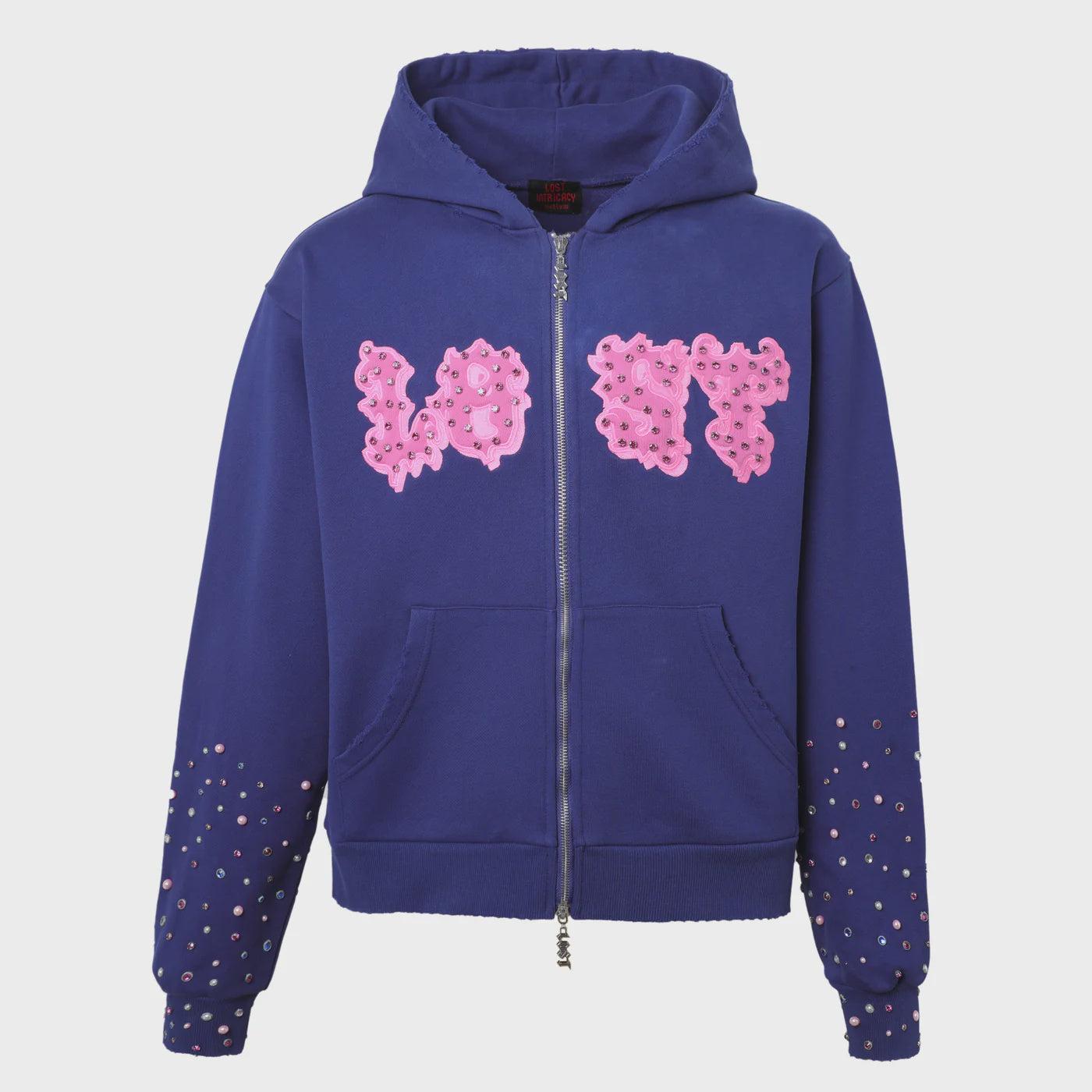 Lost Navy/Pink Patch Zip Up