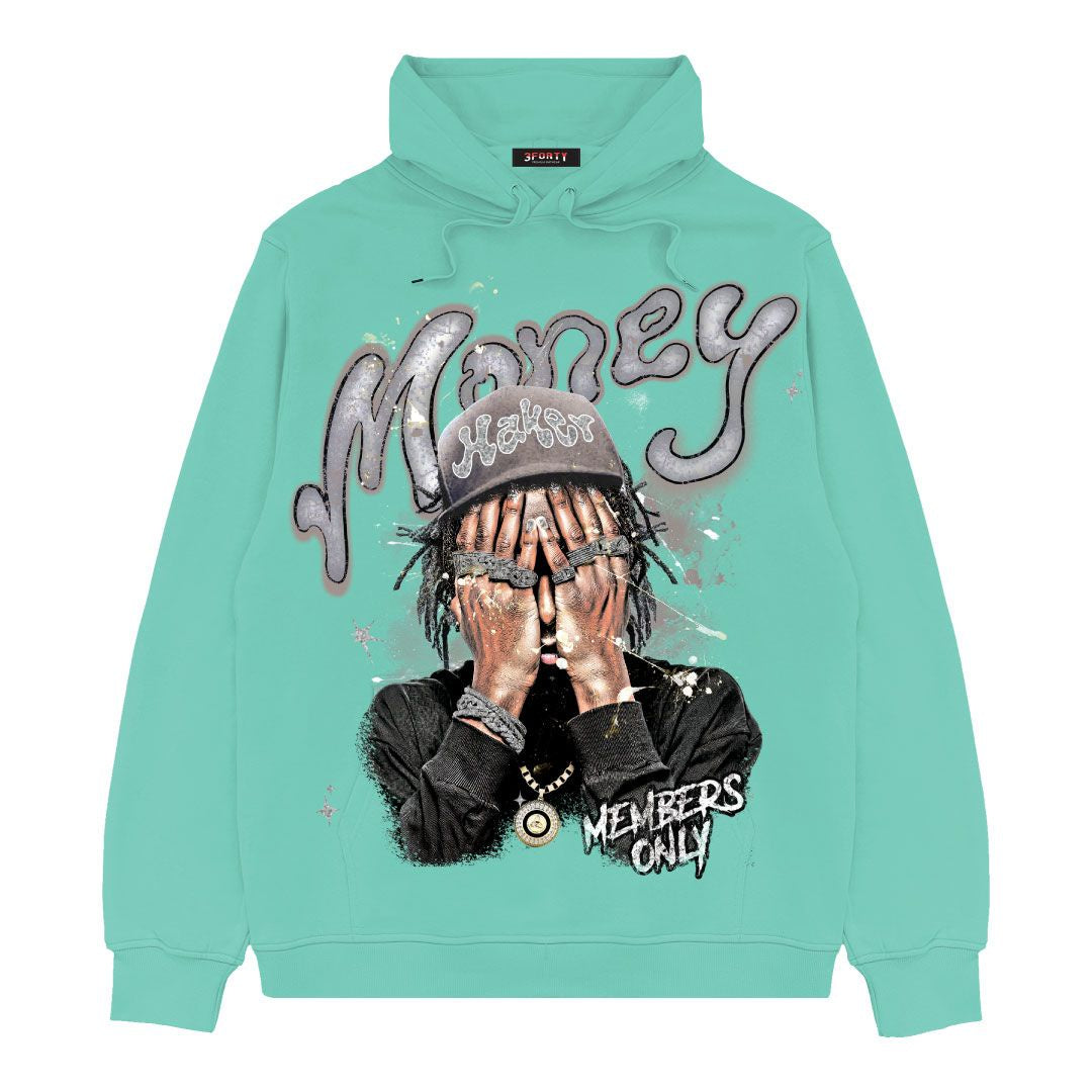 3Forty Money Hoodie- Mint