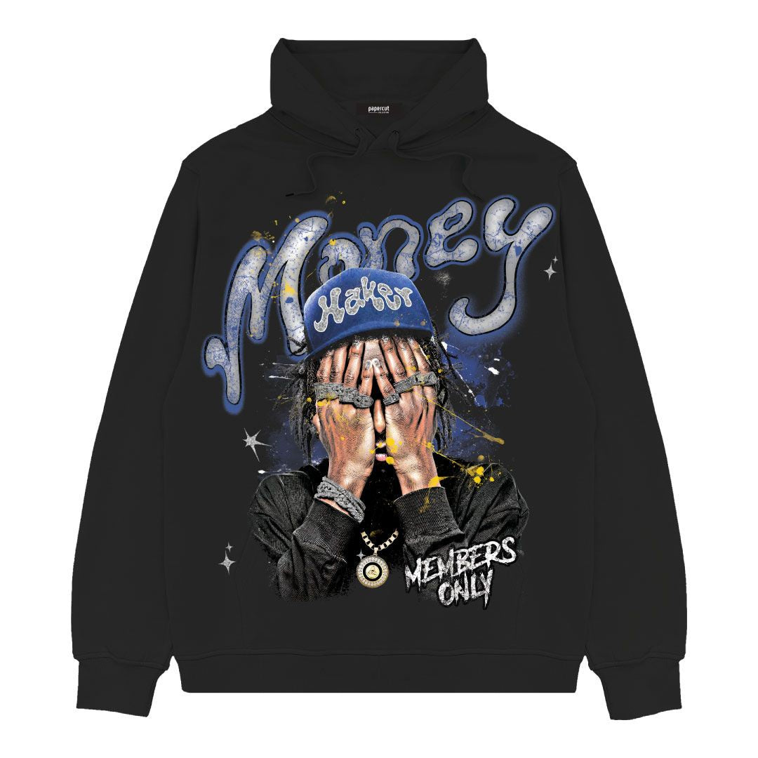 3Forty Money Hoodie- Blk