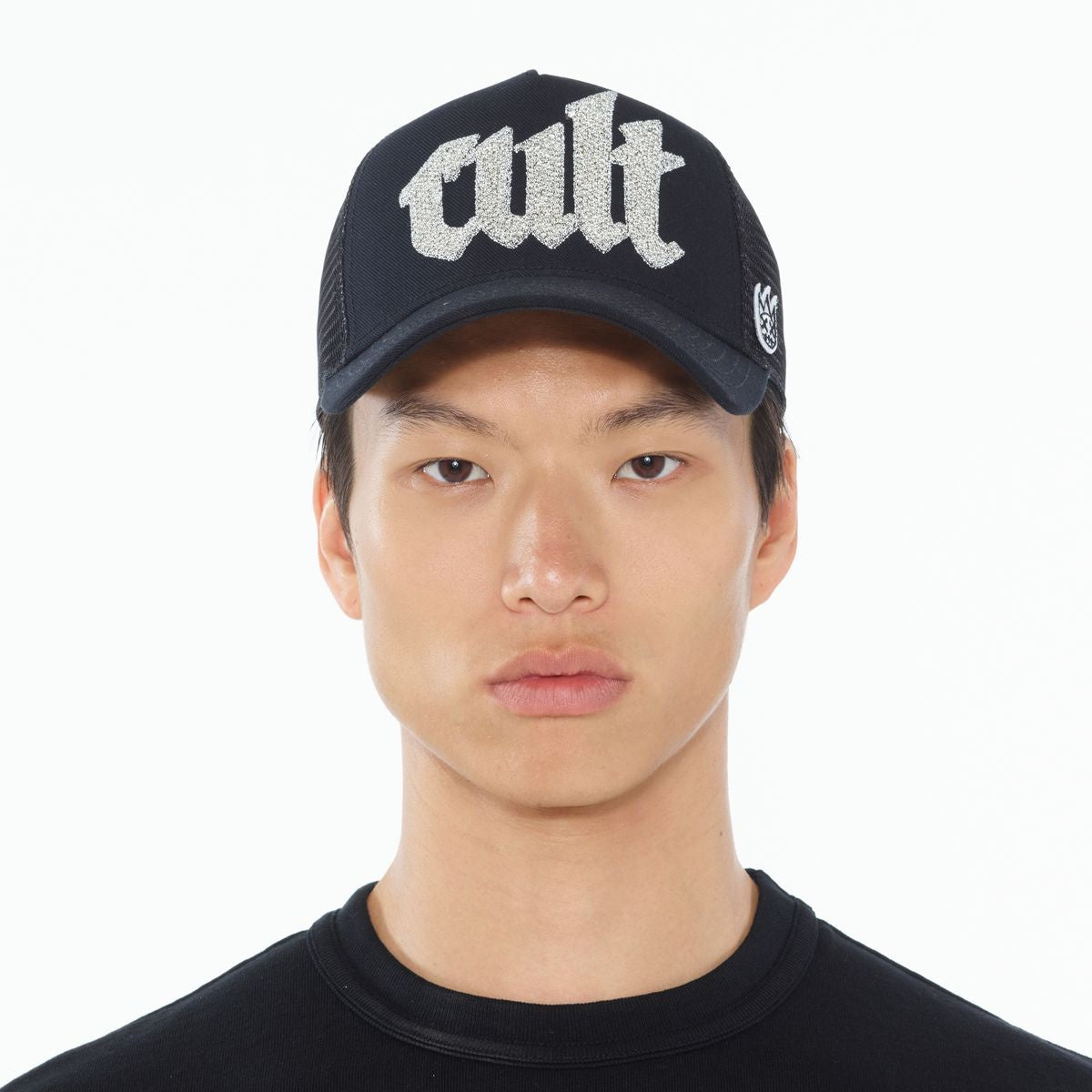 Cult Crystal Script Logo Hat- Black