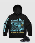 G WEST ‘Freedom’s Eclipse’ Pull over Hoodie (BLACK/BLUE)