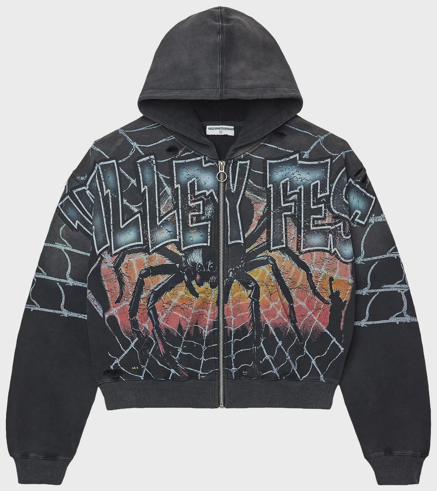 Vale Forever ‘Widow Big’ Zip Up- Black