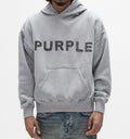 PURPLE BRAND 'Crystal Applique' Hoodie- Grey