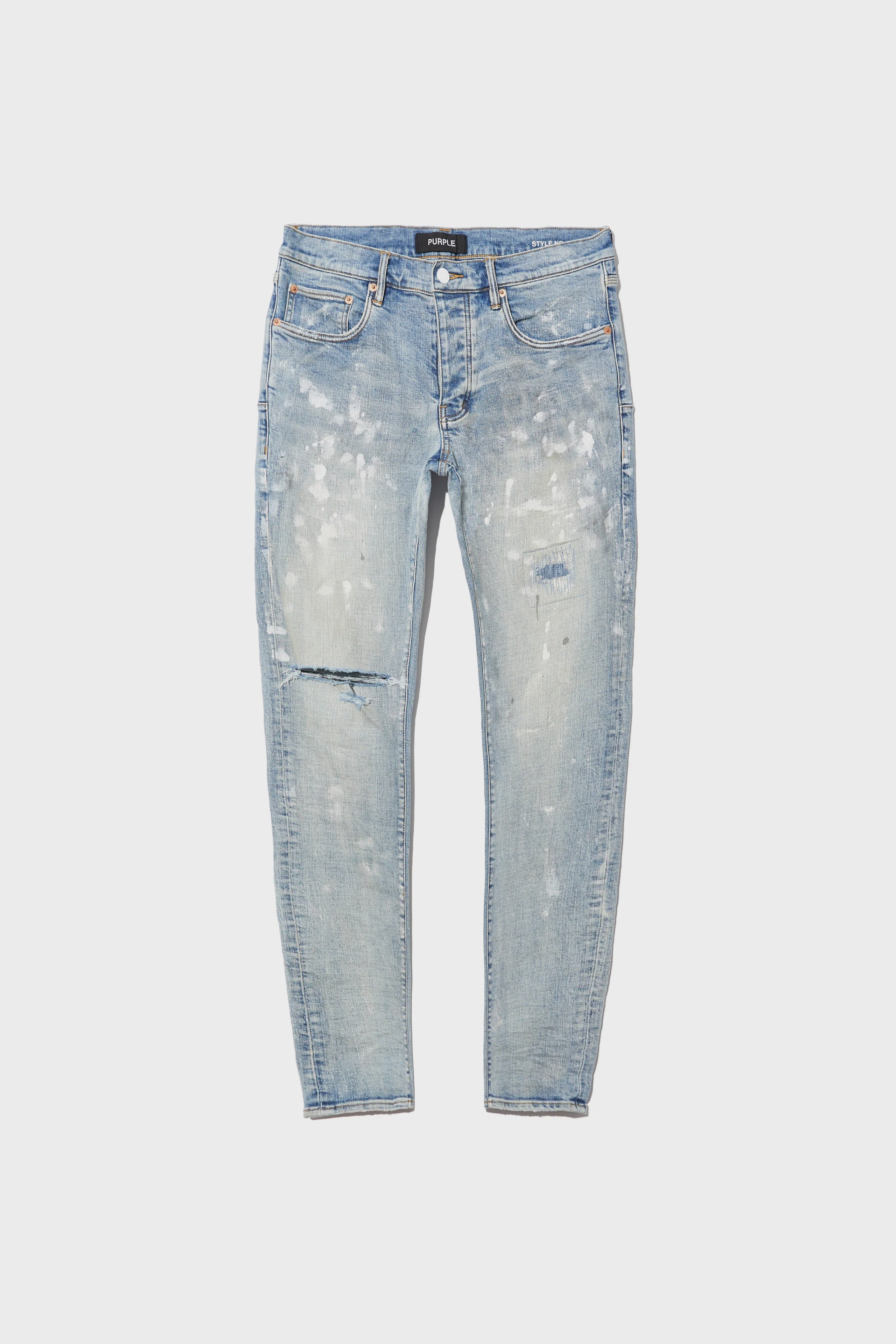 PURPLE P001- LIA Skinny Jeans- Lt Indigo