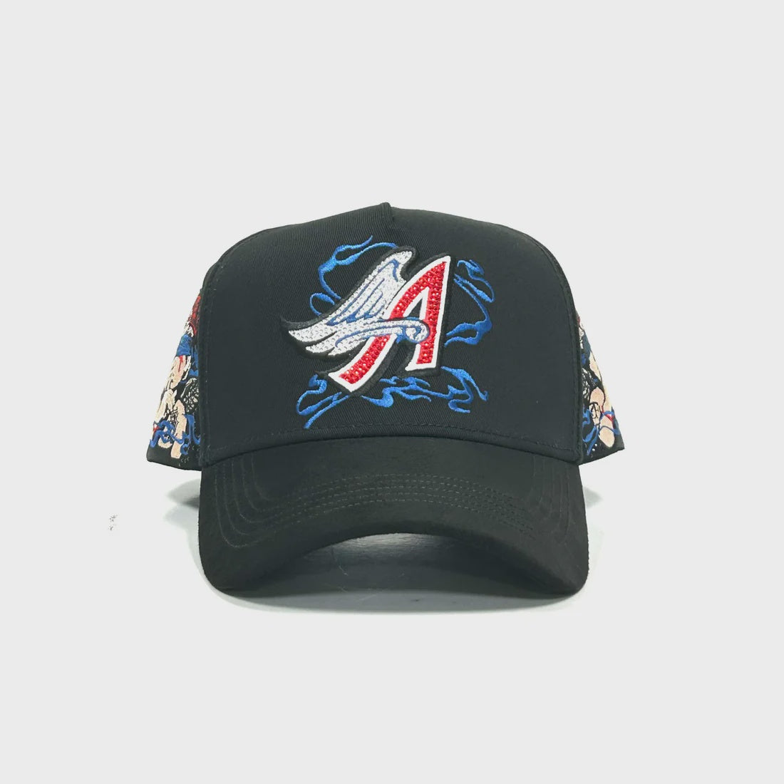 Caps'Fans  'Angels' Hat- Black/Red/Blue
