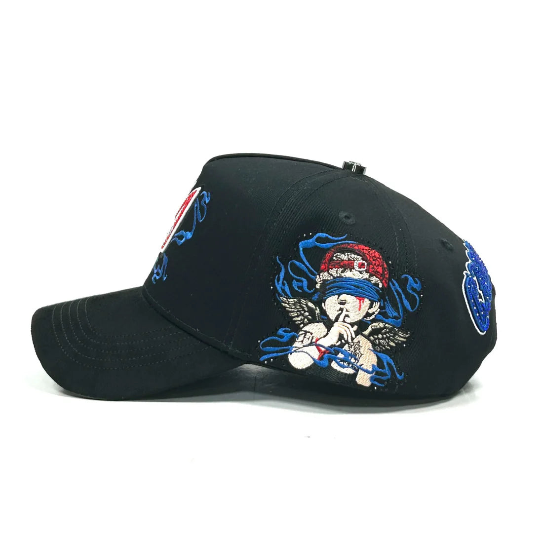 Caps'Fans  'Angels' Hat- Black/Red/Blue