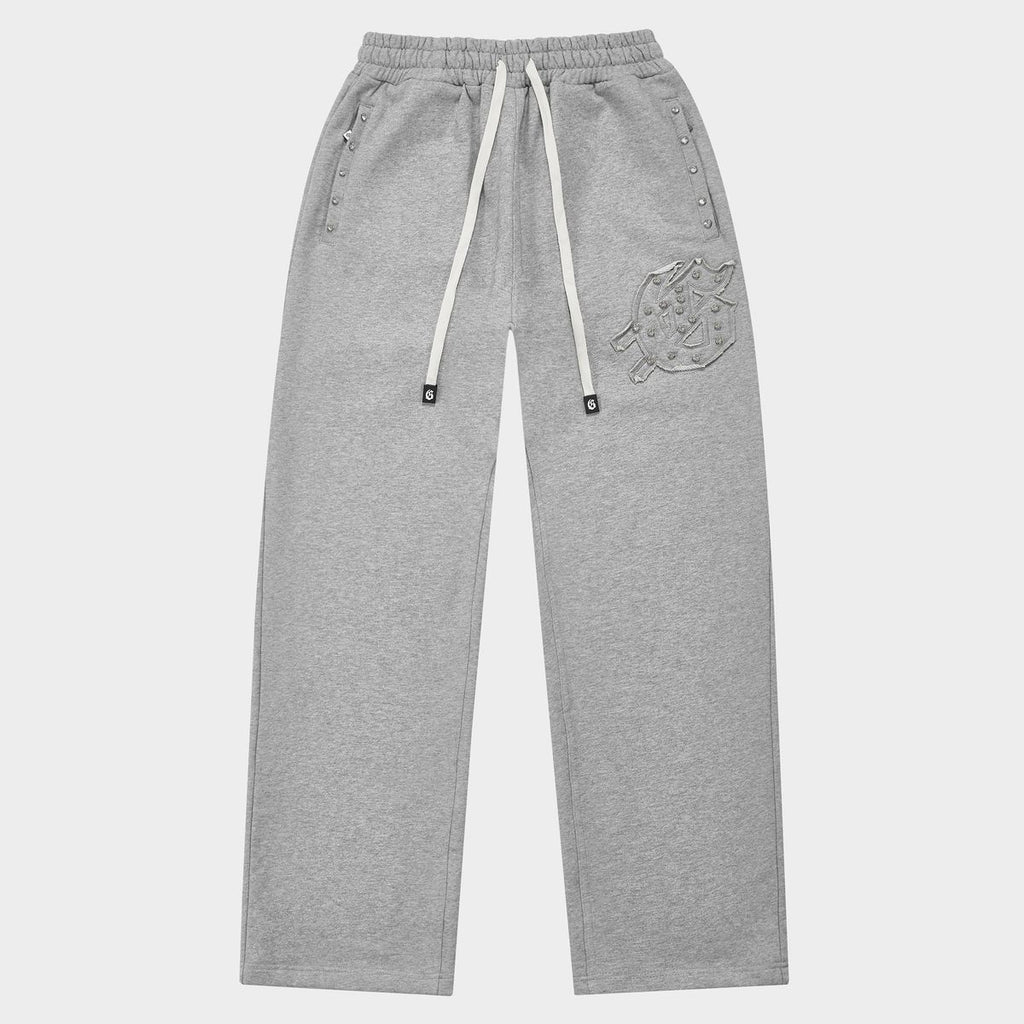 Godspeed Symmetric Studded Sweatpants V2- Heather Grey