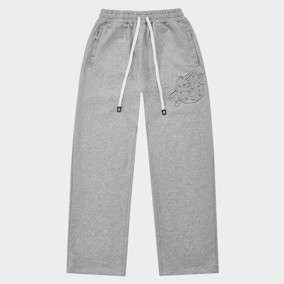 Godspeed Symmetric Studded Sweatpants V2- Heather Grey