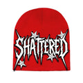 SHATTERED Star Beanie- Red