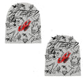 SHATTERED Doodle Beanie- Grey