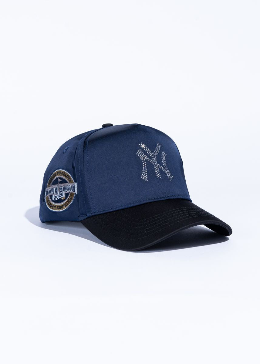 Reference NY Crystals- Navy Satin/Black