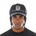 Cult Mesh Back Trucker Hat "Crystals"- Black