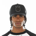 Cult Logo Mesh Back Trucker Hat- Black