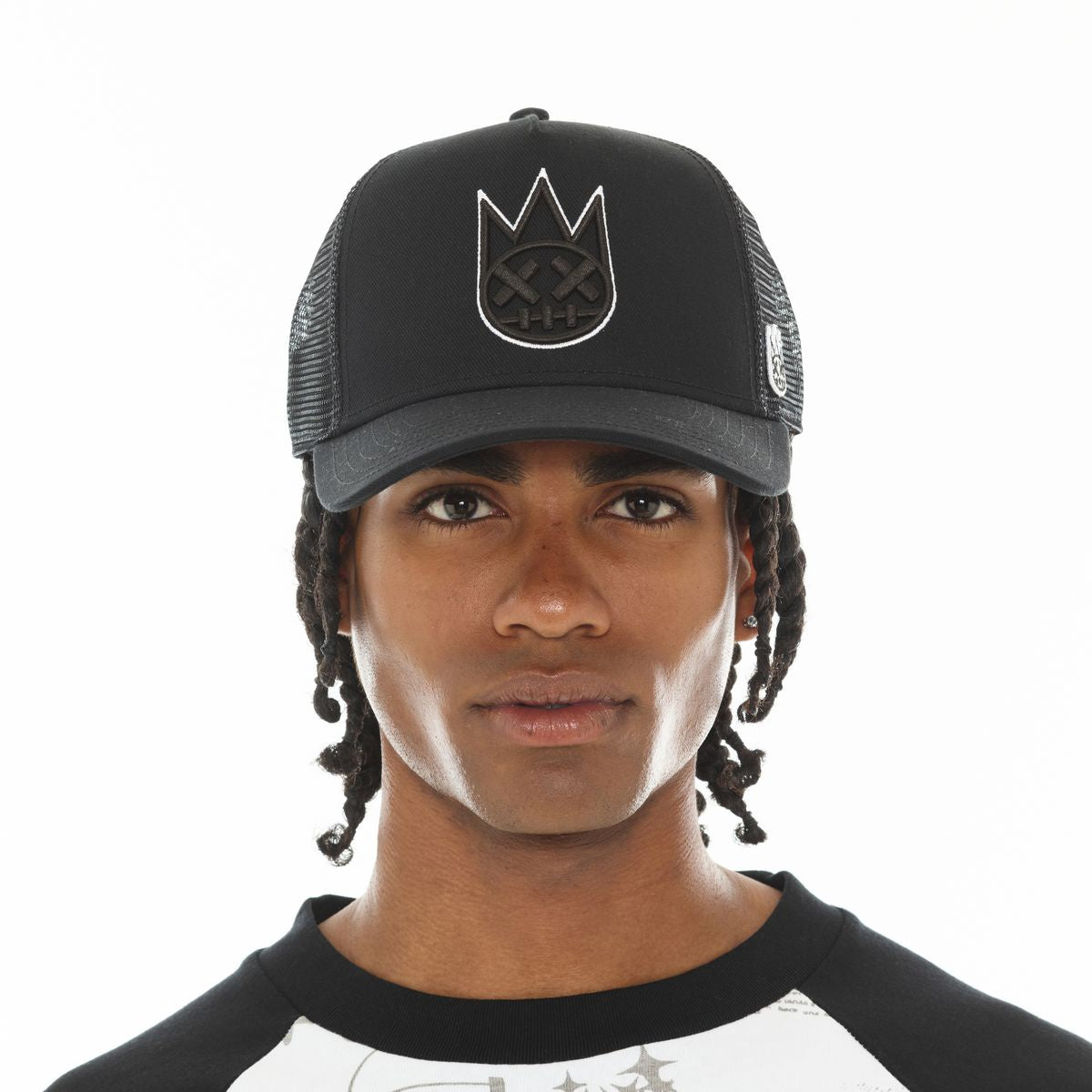 Cult Logo Mesh Back Trucker Hat- Black