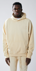 Urban Beast Sun Faded HD Print Hoodie- Khaki
