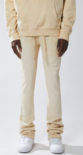 Urban Beast Sun Faded HD Print Sweats- Khaki