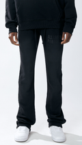 Urban Beast Sun Faded HD Print Sweats- Black