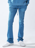 Urban Beast Sun Faded HD Print Sweats- Blue