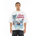 Cult Oversized 'Lost Paradise' Tee- White