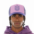 Cult Logo Mesh Back Trucker Hat- Dusty Lavender