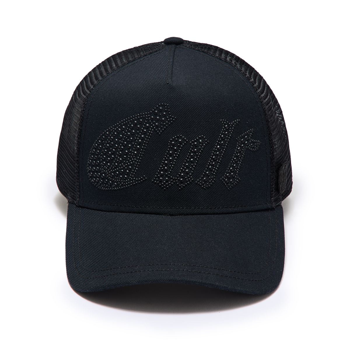 Cult Metal Studs Mesh Back Trucker Hat- Blk