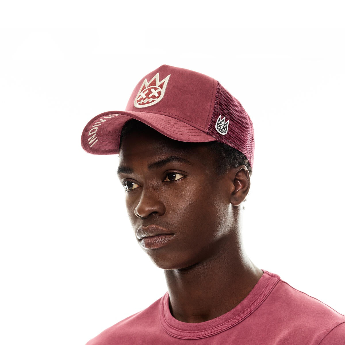 Cult Shimuchan Logo Mesh Back Trucker Hat- Vintage Merlot