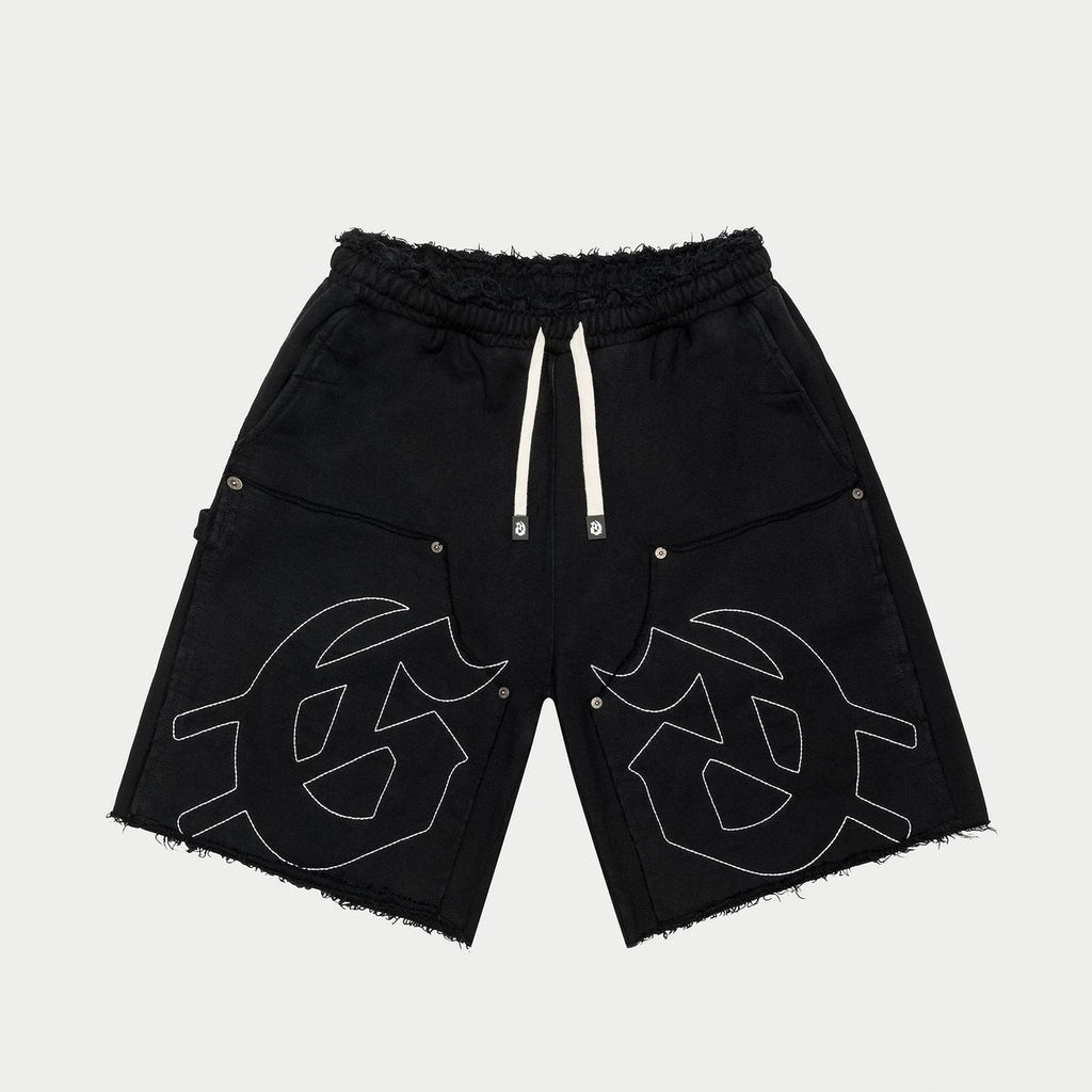Godspeed 'Carpenter Distressed' Shorts- Black