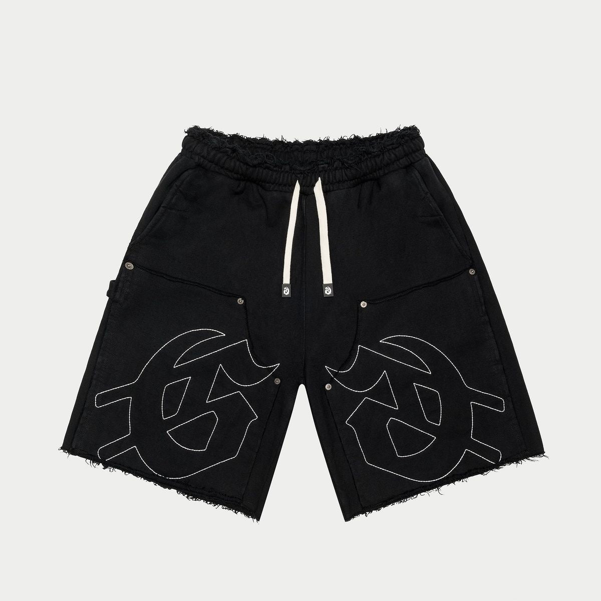 Godspeed 'Carpenter Distressed' Shorts- Black