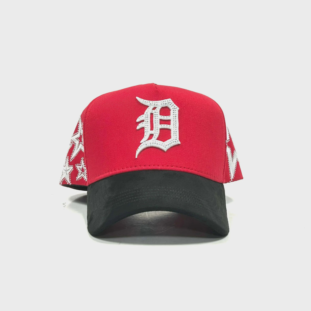Caps'Fans Detroit Cap- Red/White