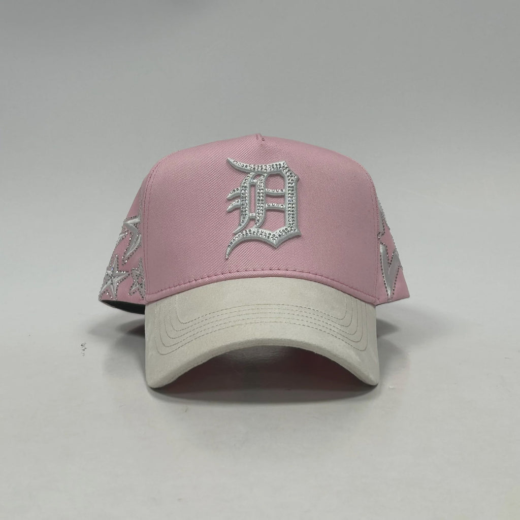 Caps'Fans Detroit Cap- Pink/White/Beige