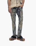 Valabasas Glim Stacked Flare Jeans- Dark Blue  Wash